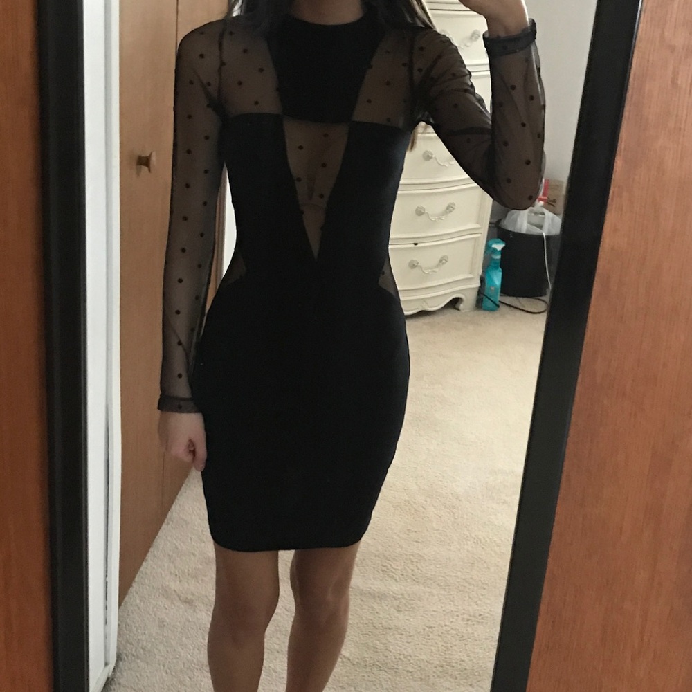 Sheer black dress